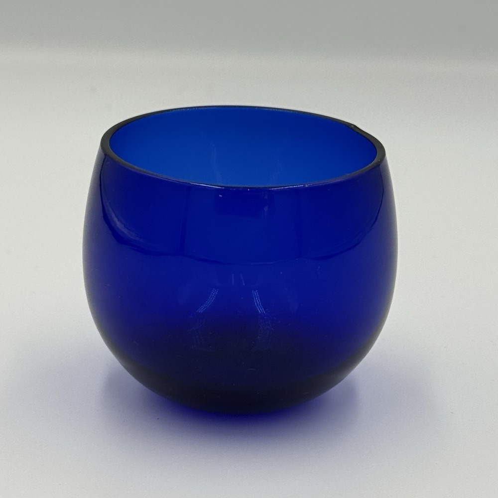 Cobalt Blue Glass Tealight Votive Candle Holder Round Bowl 2.5" Home Décor
